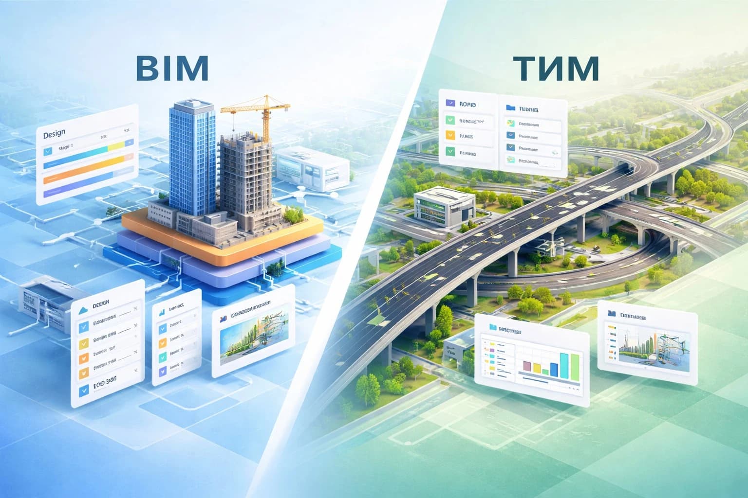 BIM и ТИМ технологии: в чем разница и зачем они нужны